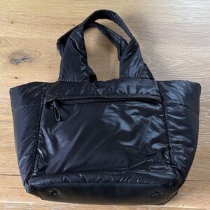 Caraa Black Quilted Medium Tote Bag - Women